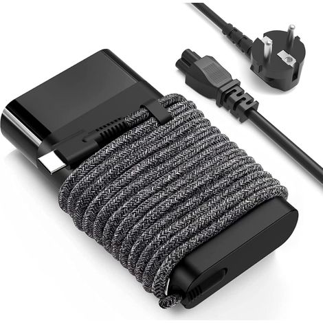 Chargeur Rapide USB C 65W Ordinateur Portable pour HP ProBook 450 460 440 G5 G6 G7, EliteBook X360 1040 1030 860 850 845 840 830, Envy x360 16 15 14 13 Elite Split x2 Chomebook Omnibook Zbook Adapter (1/5)