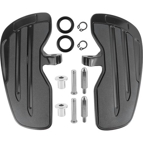 GARRYFIZH Planchers de Conduite Avant en Aluminium pour Indian Scout Sixty Bobber 2015‑2021 (Noir Mat / Brillant)