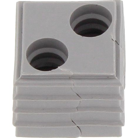 CONTA-CLIP KDS-DE 2X8 GR Dichtelement     Thermoplastisches Elastomer Grau 10 St.