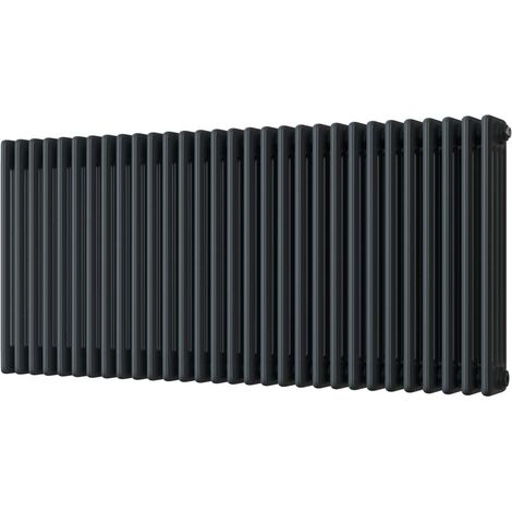 Alpha - Anthracite Column Radiator H600mm x W1340mm 4 Column (1/3)