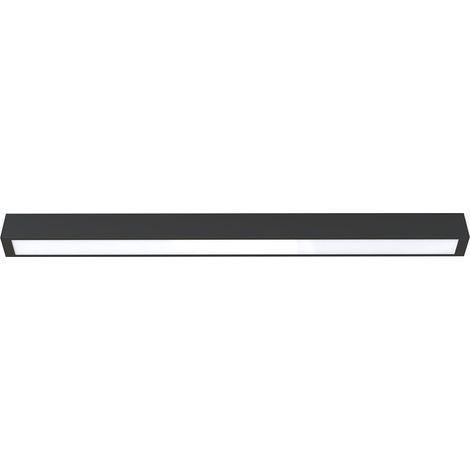 Nowodvorski Straight plafoniera soffitto T8 92cm nero bianco (1/2)