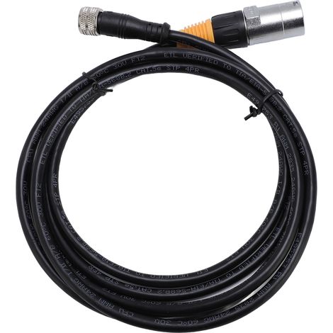 Cable Ethernet impermeable para uso interior y exterior, blindado, conector hembra RJ45 a M12-5P, 2 m / 6,56 pies (1/5)