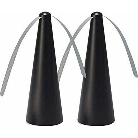 Paquete de 2 ventiladores repelentes de mosquitos para mantener alejadas las moscas y los mosquitos: proteja sus alimentos de insectos y otras plagas sin usar productos químicos. Disfrute de sus comid (1/4)