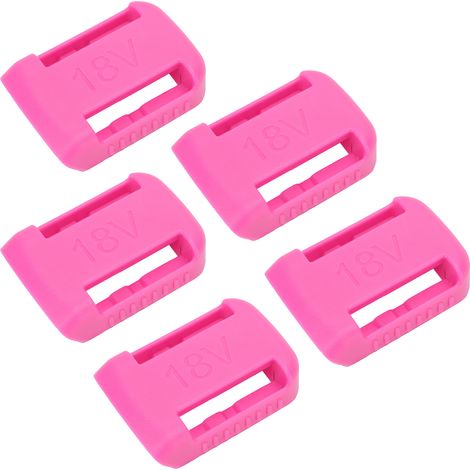 Support de Batterie 14V‑60V, 5 Pièces avec Crochet et Étagère pour Porte-Accumulateur Rose (1/5)