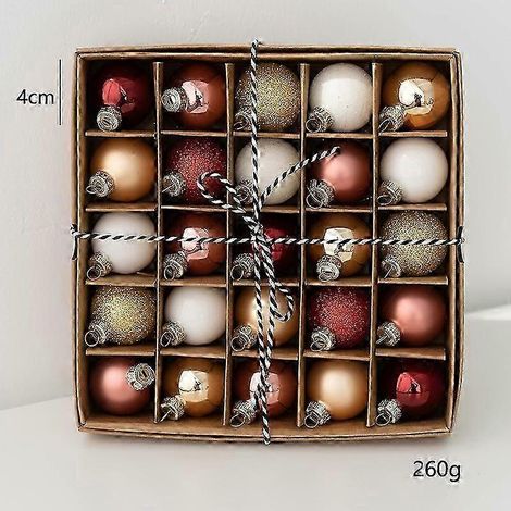 Boule de Noël en verre, décoration de Noël, petite boule de forme spéciale, décoration pour sapin de Noël, accessoires photo pour sapin de Noël, cadeau de 4 cm (1/5)