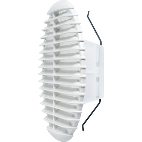GRIGLIA AERAZIONE PLAST C/MOLLE+ZANZ D 80/125- 4,0 pz