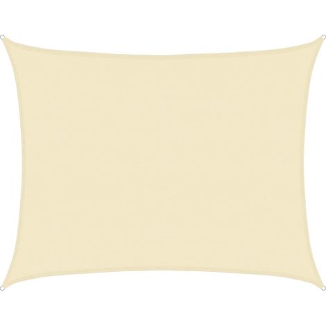 Maison Exclusive - Vela Parasole 160 g/m² Crema 6x7 m in HDPE