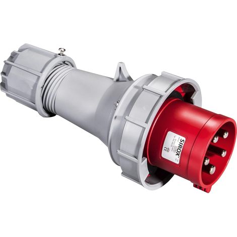 CEE 63 A Stecker – 1 Stück – Polyamid PA6 – 400 V IP67 – Industrie/Baustelle – 5-polig, 6H (1/5)