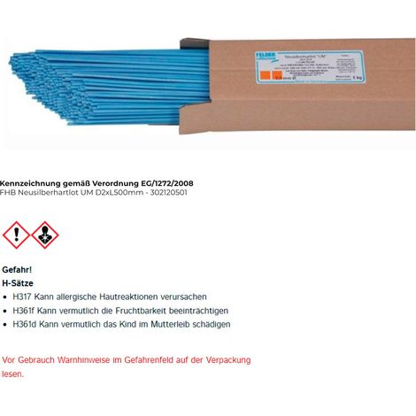 Neusilberhartlot UM D2xL500mm L-Cu Ni Zn 42 5 St.
