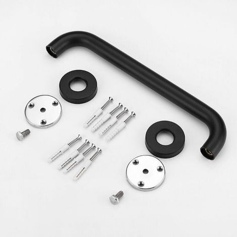 1pc Black 300mm - Shower Grab Bars, Safety Shower Handles, Disabled Toilet Grab Bars, Toilet Support Bars, Shower and Toilet Grab Bars (1/3)