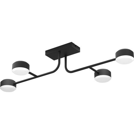 [NEUWERTIG] Eglo Led Deckenleuchte Leuchte Clavellina Schwarz Vierflammig Innenbeleuchtung B-Ware