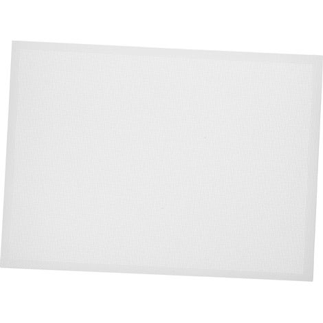 Tapis réutilisable blanc antidérapant en fibre de verre avec doublure résistante aux hautes températures (1/5)