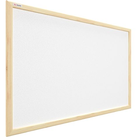 Tableau en Liège Blanc avec Cadre en Bois 60x40cm
