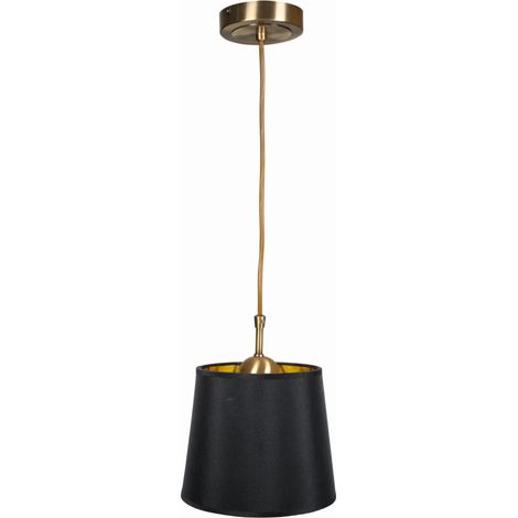 Suspension Candellux Milonga tissu noir laiton Ø20 E27 (1/2)
