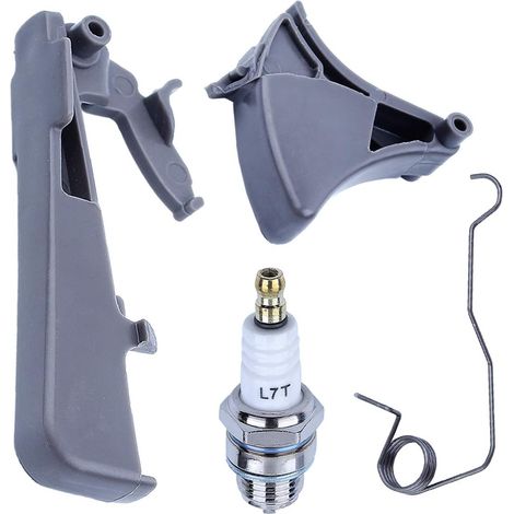 Adefol Ressort de gâchette d'accélérateur et kit de bougies pour tronçonneuses à essence HUSQVARNA 340 345 346XP 350 351 353 357XP 359 (1/5)