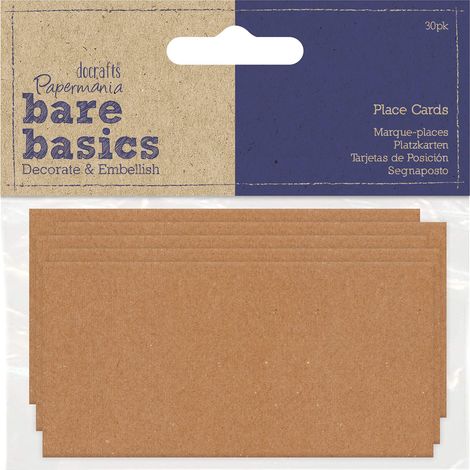 Cartons de Table, Kraft, Marron