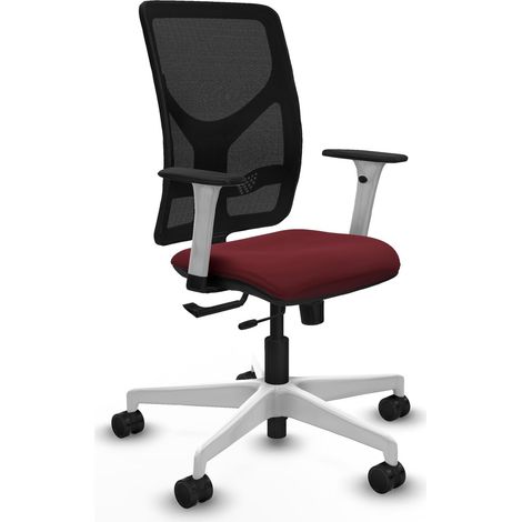 Chaise de bureau piqueras y crespo Motilla noir similicuir (1/2)