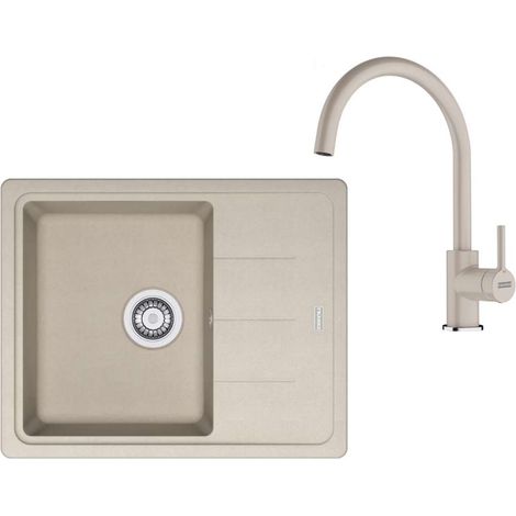 Franke Sets - Küchenset G278SA, Fragranitspüle BFG 611-62 und Armatur FC 6018.082, Sahara 114.0700.803