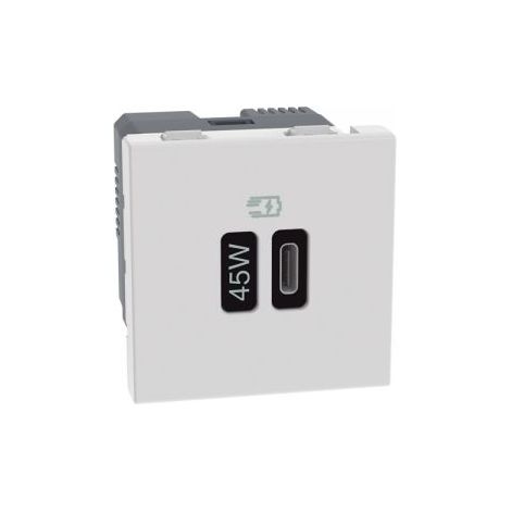 Bticino MatixGo Caricatore USB con una porta tipo C - 45W Bianco - JW4294C