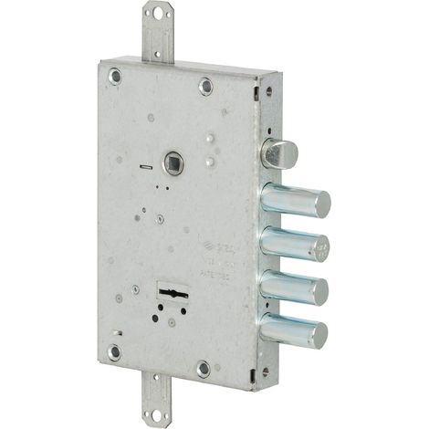 SERRATURA DA APPLICARE TRIPLICE PER PORTE BLINDATE ART. 57515 E 64 -4 mand./4 caten. chiave corta  - CISA