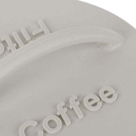 Porte-filtre à café en silicone léger, anti-poussière, distributeur rond pour café, gris, pour maison et café (1/5)
