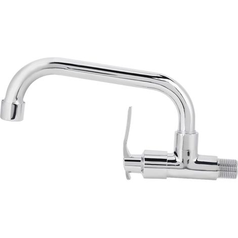 Robinet de cuisine G1/2in mural simple robinet d'eau froide robinet accessoires à usage domestique (20 cm) (1/5)
