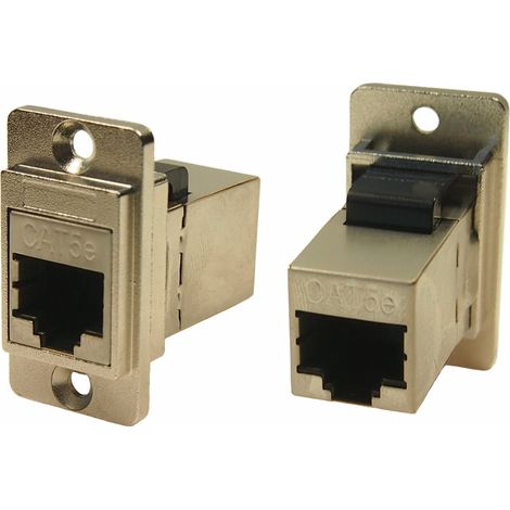 Connecteur RJ45 cat 5e RS PRO Prise femelle Montage panneau, ports ( Prix pour 1 )