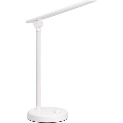 Lampe de Bureau LED Rechargeable sans Fil, Lumière Blanche Neutre 4000K, Intensité Réglable, Design Compact Blanc, Idéal pour Lecture et Travail (1/5)