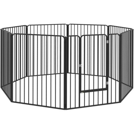 100cm Heavy Duty Dog Playpen 8 Panels for Indoor Outdoor Use,Ideal Pet Enclosure for Small,Medium,Large Dogs (1/5)