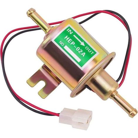 Pompe à essence électrique universelle d'essence diesel 12V HEP-02A HEP02A à basse pression Pompe à carburant électrique universelle 12 V pour Most Car Carburetor Motorcycle,Modification de voiture, b (1/4)
