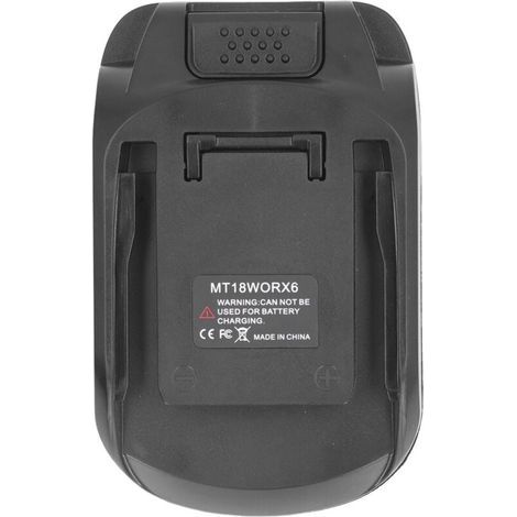 Adaptateur de batterie ABS pour outils électriques. Adaptateur de batterie de remplacement à 6 broches pour 18V BL1815, BL1820, BL1830, BL1840, BL1850 et BL1860. (1/4)