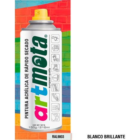 Spray Bianco Opaco RAL9003 216ml LA05 MOTA (1/2)