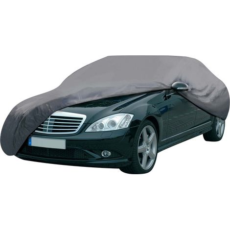DUNLOP Housse Voiture XL 534x178x120cm - Protection Intempéries & UV, Couleur Noire, Résistante, Pour Stockage Longue Durée