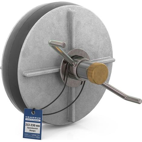 Bouchon à dégagement rapide CR CSV 220 (213-230 mm), 0,5 bar, L : 150 mm, EPDM/Al
