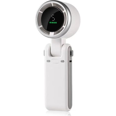 Ventola collo pieghevole compatto USB per la ricarica Ventilatore turbo potente Ventilatore - collo portatile Piccolo ventilatore pieghevole - USB Ricaricabile (1/5)