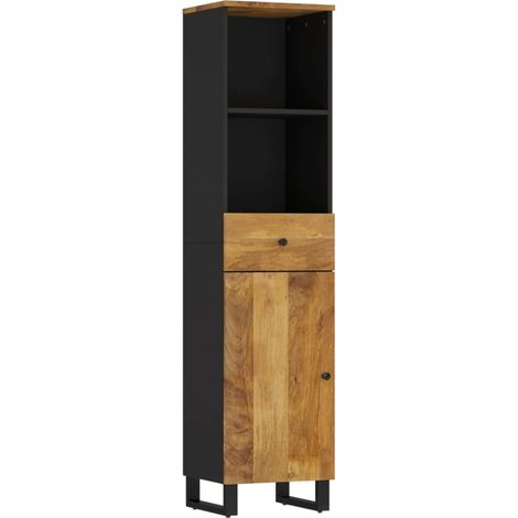 Mobile da Bagno 38x33x160 cm in Legno Massello di Mango vidaXL (1/5)