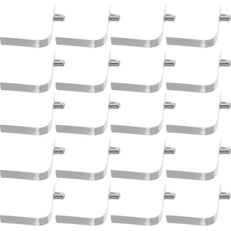 Lot de 20 Connecteurs Métalliques en Fer Antirouille pour Parasol à Quatre Pieds, Accessoires Robustes de Réparation pour Auvent de Terrasse, Fixations Résistantes (1/5)