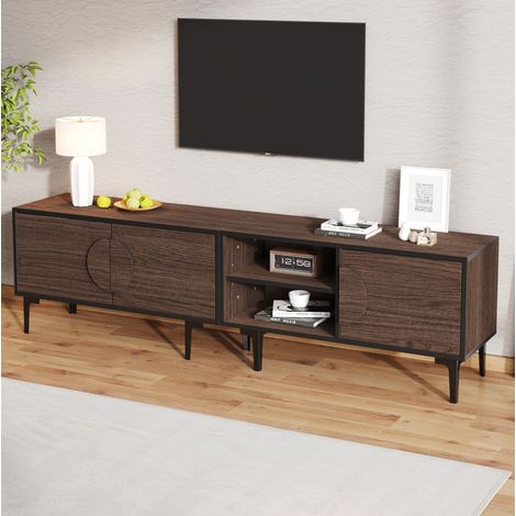 Mobile TV con 3 ante e ripiani aperti 180 cm OKMYHOME (1/5)
