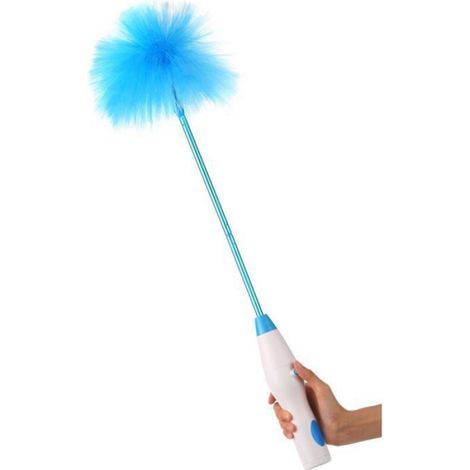 Plumeau électrique portatif à piles - - avec essorage et brosse microfibre rétractable (1/4)