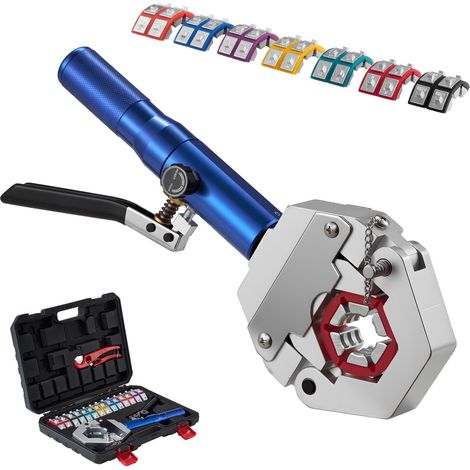 Pince à sertir hydraulique pour flexibles kit Hydra-Krimp 7 matrices réparation auto climatisation (1/5)