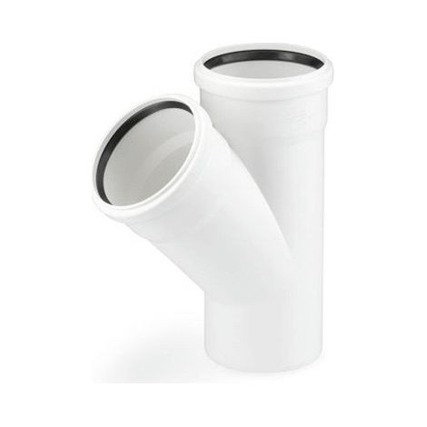 REHAU RAUPIANO PLUS derivazione semplice DN 50/50, 45 gradi, 11212341001