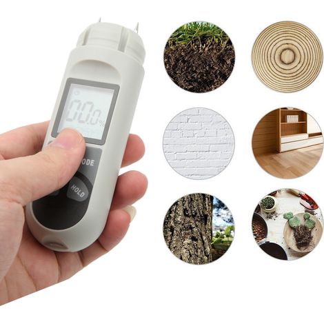 Testeur d'humidité du bois, appareil portatif, hygromètre, appareil de mesure d'humidité pour essais non destructifs RZ31 (1/5)