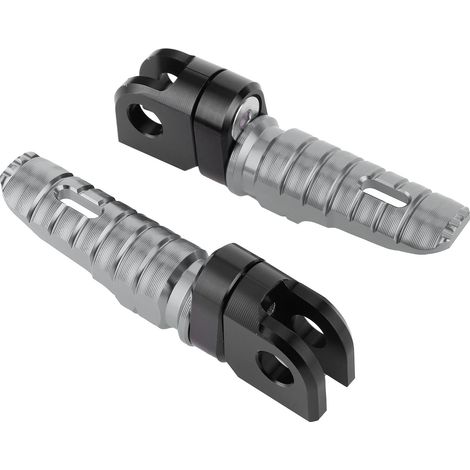 Paire de repose-pieds avant en alliage d'aluminium pour Kawasaki Ninja Z125 PRO, Z250/SL, Z400, Z900 - pédales titane moto (1/5)