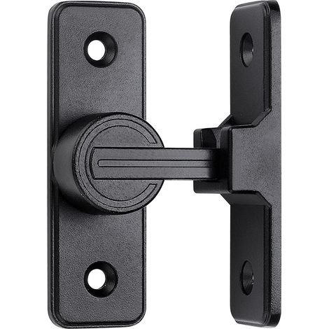 SHINING HOUSE Cerraduras y pestillos para puertas corredizas de granero, pestillos para puertas en ángulo recto de 90 grados, pestillos de seguridad para puertas con pestillo oscilante adecuados para (1/4)