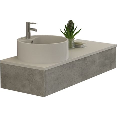 Badset BIEL Betonoptik (1/3)