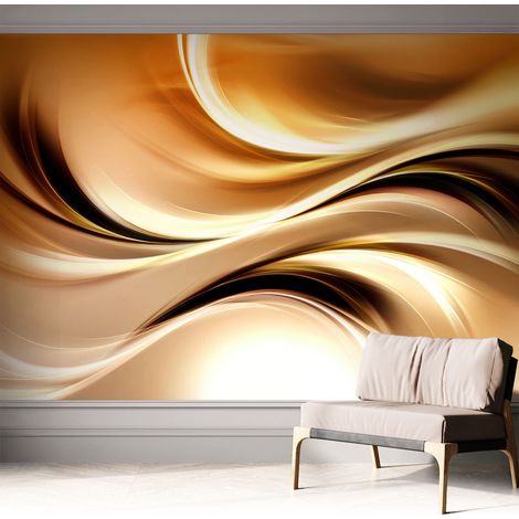 Fotomurale adesivo - parete decorativa - decorazione casa - stile moderno parete - Linee fluide 312x219 cm (1/5)
