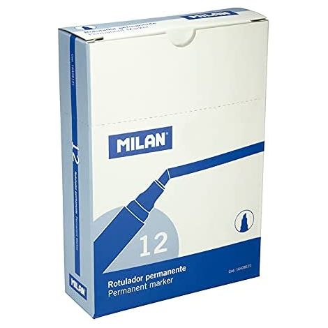 Box mit 12 Permanentmarkern, Keilspitze, blau Mailand (1/2)