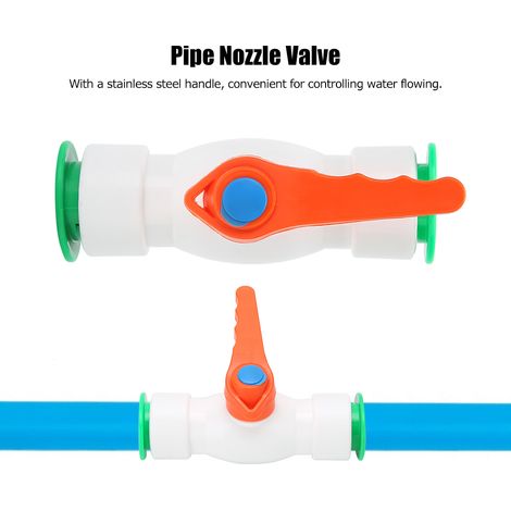 Robinet à Bille Rapide 20 mm pour Tuyau PPR - Raccord de Valve à Bille Simple pour Eau Froide (1/5)