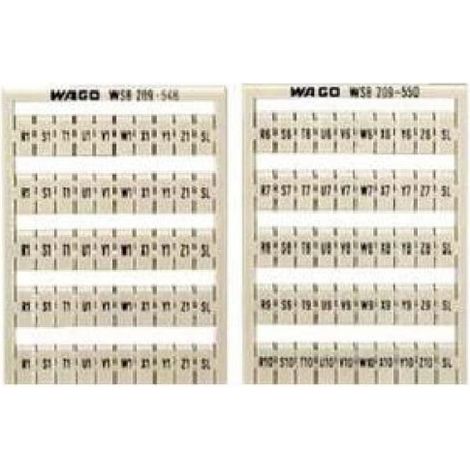 WAGO GmbH& Co. KG WSB-Bezeichnungssystem W: L1,L2,L3,N,PE,L1 209-472 5 Stk