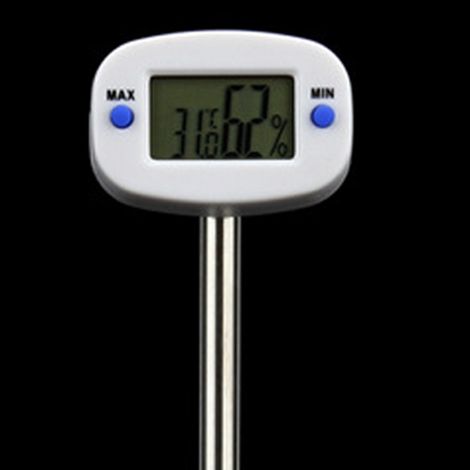 Thermomètre digital sol IP68 étanche humidité température précise testeur de sol pour plantes jardinage (1/5)